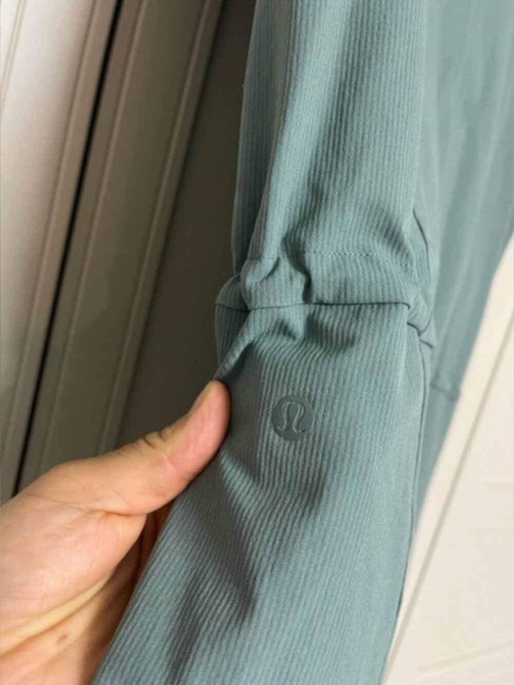 NWT Lululemon Stretch Rib Pocketed Romper in Tidewater Teal - Picture 7 of 9